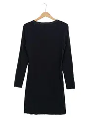 Vorschaubild 2 von TAIFUN Damen Blusenkleid Gr. 38 M Schwarz Klassisch Elegant Polyamid