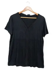 Vorschaubild 1 von Damen T-Shirt Gr. 40/L Schwarz Basic