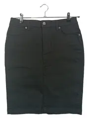 Vorschaubild 1 von Damen Bleistiftrock Gr. 40 Schwarz Business Baumwolle