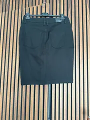 Vorschaubild 2 von Damen Bleistiftrock Gr. 40 Schwarz Business Baumwolle