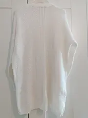 Vorschaubild 4 von Damen Strickjacke Gr. 44 Weiß Casual Baumwoll-Mix