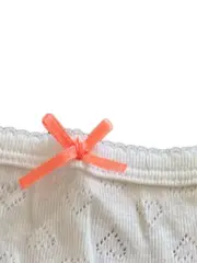 Vorschaubild 2 von Baby Body Mädchen Gr. 68 Weiß Lochmuster Träger Baumwolle