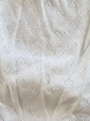 Vorschaubild 3 von Baby Body Mädchen Gr. 68 Weiß Lochmuster Träger Baumwolle