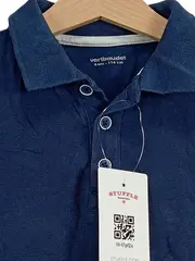 Vorschaubild 2 von Jungen Poloshirt Gr. 116 Blau Klassisch Kurzarm Polohemd