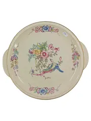 Vorschaubild 1 von Winifred Servierplatte 32x29cm Beige Vogel Blumen Porzellan Klassisch