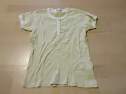 Vorschaubild 2 von Kinder T-Shirt Henley Gestreift Gelb Weiß Gr. 138/140