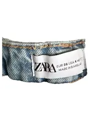 Vorschaubild 4 von Destroyed Jeans Damen Gr. 36 W28 Hellblau Distressed High Waist