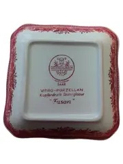 Vorschaubild 2 von Dekoschale Fasan Rot Porzellan Schale 12x4 cm