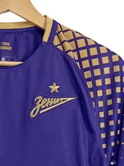 Vorschaubild 2 von Herren Fußball Trikot Kurzarm Lila Grafisch Gr. S Polyester