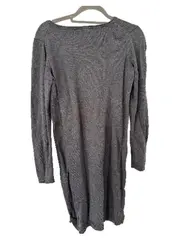 Vorschaubild 3 von Strickkleid Damen Gr. XL/42 Grau Langarm Baumwolle