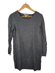 Vorschaubild 1 von Strickkleid Damen Gr. XL/42 Grau Langarm Baumwolle