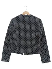 Vorschaubild 2 von Damen Sweatjacke Gr. 38/M Blau Grafisch Casual