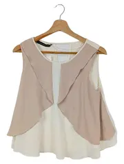 Vorschaubild 1 von Bluse Damen Elegant Mehrfarbig Gr. 36/S Ärmellos