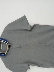 Vorschaubild 4 von Poloshirt Herren Gr. L grau gestreifter Kragen Baumwolle
