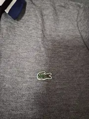 Vorschaubild 2 von Poloshirt Herren Gr. L grau gestreifter Kragen Baumwolle