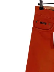 Vorschaubild 6 von Herren Jeans Regular Fit Orange Gr. W34/L30 Baumwolle