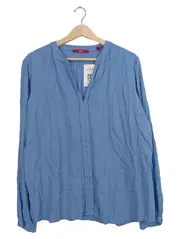 Vorschaubild 1 von Damen Bluse Langarm Gr. 42 Blau Viskose Casual