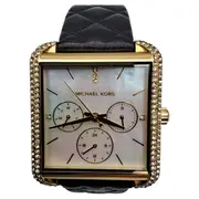Vorschaubild 1 von MK-2769 Damenuhr Multifunktion Gold Leder Strass