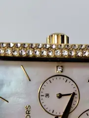 Vorschaubild 6 von MK-2769 Damenuhr Multifunktion Gold Leder Strass