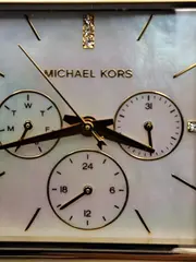 Vorschaubild 4 von MK-2769 Damenuhr Multifunktion Gold Leder Strass