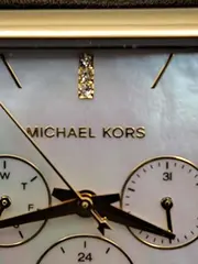Vorschaubild 3 von MK-2769 Damenuhr Multifunktion Gold Leder Strass
