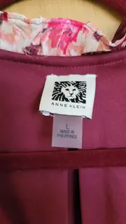 Vorschaubild 3 von Damen Bluse 40/L Rot Florales Muster Feminin