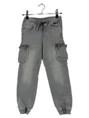 Vorschaubild 1 von dopodopo Kinder Cargohose Jeans Jogger Grau Gr. 128 Jungen