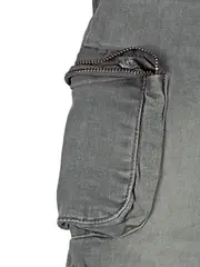 Vorschaubild 3 von dopodopo Kinder Cargohose Jeans Jogger Grau Gr. 128 Jungen
