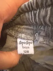 Vorschaubild 6 von dopodopo Kinder Cargohose Jeans Jogger Grau Gr. 128 Jungen