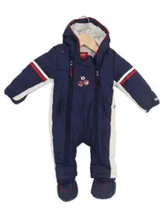 Vorschaubild 1 von Baby Schneeanzug Gr. 68 (6M) Dunkelblau gefüttert mit Kapuze Outdoor