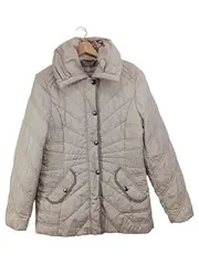 Vorschaubild 1 von Damen Steppjacke Gr. 40/L Beige Klassisch Elegant