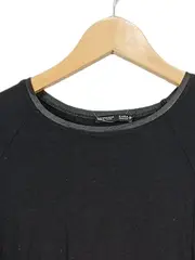 Vorschaubild 2 von Damen Langarmshirt Schwarz Gr. S Vokuhila Asymmetrisch Basic