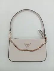 Vorschaubild 1 von Damen Henkeltasche Beige Elegant Modisch Polyurethan Goldkette