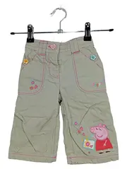 Vorschaubild 1 von Mädchen Stoffhose Peppa Wutz Gr. 68 6-9 Monate Beige Baumwolle