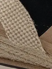 Vorschaubild 8 von Sandalen Damen Gr. 40 Keilabsatz Espadrilles Schwarz Casual