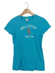 Vorschaubild 1 von Damen T-Shirt Türkis Schriftzug Stickerei Gr. L