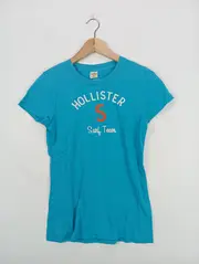 Vorschaubild 2 von Damen T-Shirt Türkis Schriftzug Stickerei Gr. L