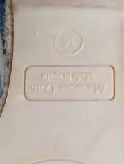 Vorschaubild 3 von Espadrilles Slipper Schuhe Damen 36 Blau Gestreift Maritim Logo