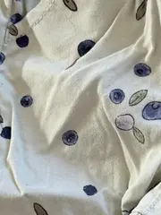 Vorschaubild 4 von Baby Jogginghose Blaubeermuster Gr. 74 Beige Baumwolle