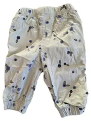 Vorschaubild 2 von Baby Jogginghose Blaubeermuster Gr. 74 Beige Baumwolle