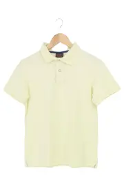 Vorschaubild 1 von Herren Poloshirt S Gelb Casual Klassisch Baumwolle