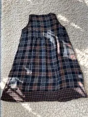 Vorschaubild 2 von Damen Freizeitkleid Kariert Gr. 40 Braun Casual