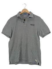 Vorschaubild 1 von Poloshirt Herren Grau Meliert Kurzarm Baumwolle Gr. L