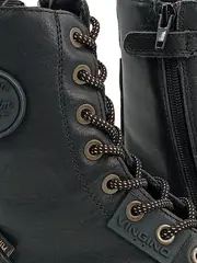 Vorschaubild 2 von Kinder Stiefel Schnürstiefel Leder Schwarz Gr. 33