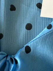 Vorschaubild 3 von Damen Bluse Punkte Rüschen Blau Gr. 36/S