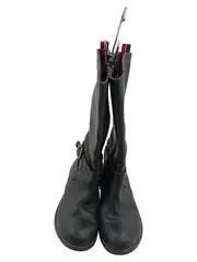 Vorschaubild 2 von Kinder Leder Stiefel Schwarz Gr. 32 Reitstiefel Schnalle