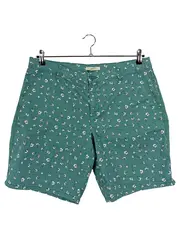 Vorschaubild 1 von Damen Shorts Gr. 42 Grün Blumenmuster Casual Sommerhose