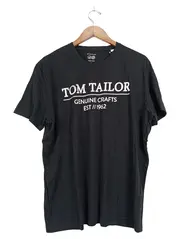 Vorschaubild 1 von Herren T-Shirt Schwarz Gr. XL Casual Baumwolle