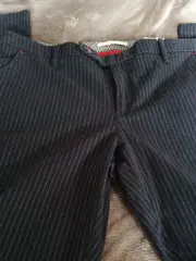 Vorschaubild 2 von Anzughose Nadelstreifen Business Damen Grau Gr. W33/42/XL