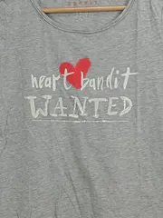 Vorschaubild 3 von Damen T-Shirt heart bandit WANTED Gr. M Grau Casual